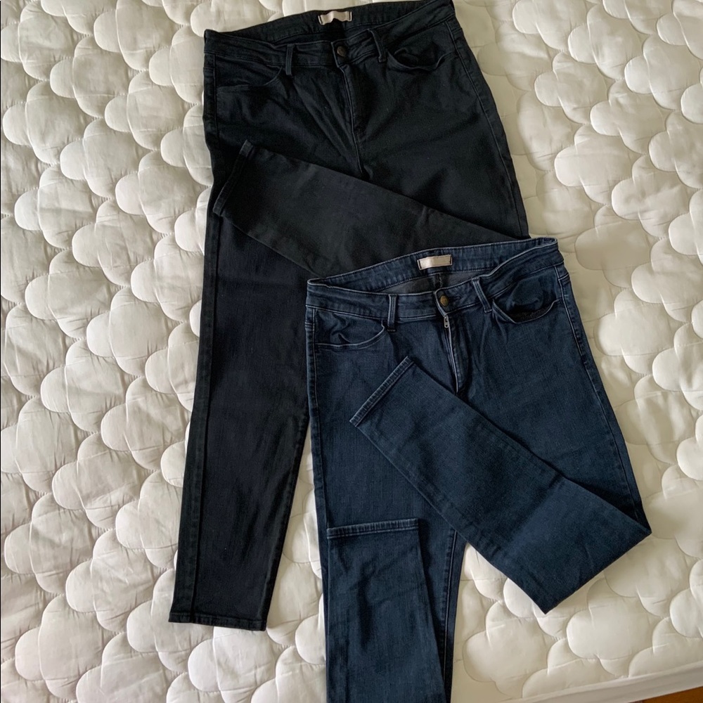 Uniqlo two pairs of leggings jeans